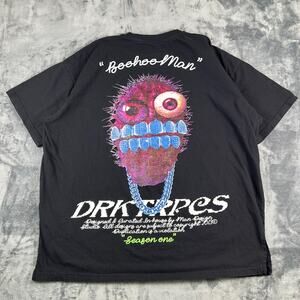 BoohooMAN DRK‎ Forces 3D Graphic T-Shirt Size M Streetwear Oversized Tee RARE